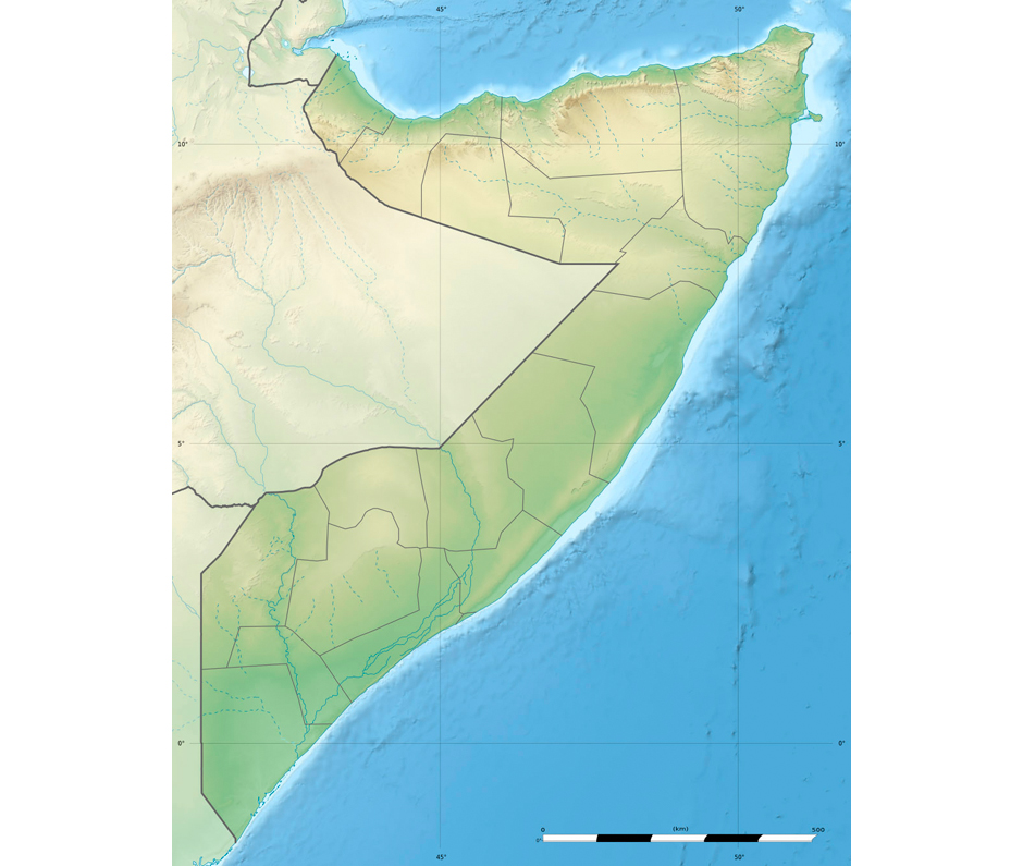 Карта сомали географическая